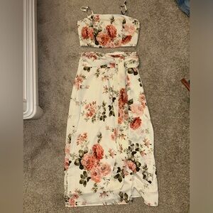 Shein Floral Two-Piece Set